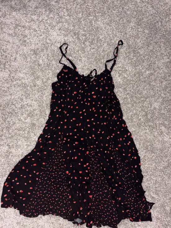 wild fable Dresses & Skirts - wild fable Black Mini Dress with Red Heart Print